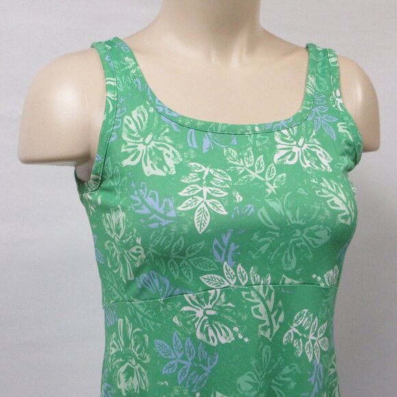 COLUMBIA PFG Freezer III Tank Dress Sz S Emerald City Palm Athletic Performance - Picture 7 of 14